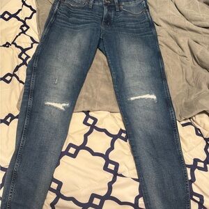 Madewell Distressed Blue Skinny Jeans